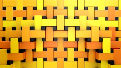 Geometric Shapes Form a Wave 库存影片 334775866