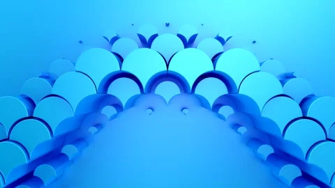 Geometric Shapes Form a Wave Vidéo 335236830