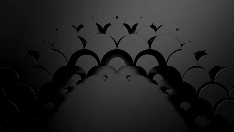 Geometric Shapes Form a Wave 库存影片 335236935