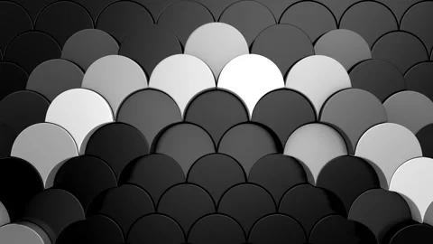 Geometric Shapes Form a Wave Vidéo 335397666