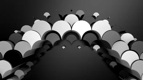 Geometric Shapes Form a Wave 库存影片 335501254