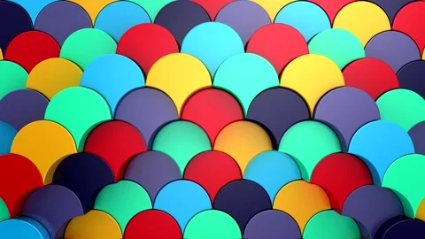Geometric Shapes Form a Wave Stock Footage 335684917