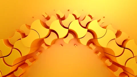 Geometric Shapes Form a Wave Stock Footage 335749198