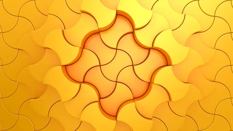 Geometric Shapes Form a Wave 動画素材 336721576