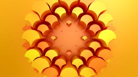 Geometric Shapes Form a Wave 動画素材 336775661