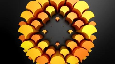 Geometric Shapes Form a Wave Vídeos de archivo 336838663