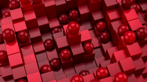 Geometric Shapes Formed A Wave Stock Footage 138266431
