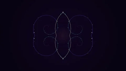 Geometric Shapes Forming Abstract Design Patterns. Stock Footage 329426211