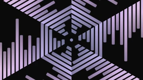Geometric Shapes Forming Hexagonal Patterns. Stock-Footage 329928283