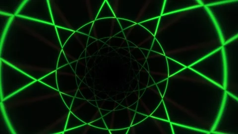 Geometric shapes glowing lines patterns. Stock Footage 334665366