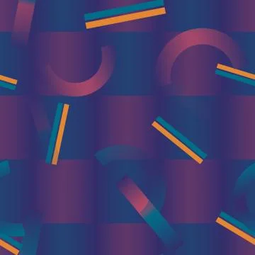 Geometric shapes gradients seamless pattern 스톡 일러스트