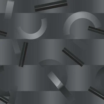 Geometric shapes gradients seamless pattern Stock Illustration