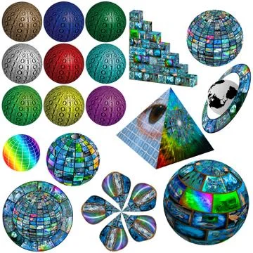 Geometric shapes Stock Illustration