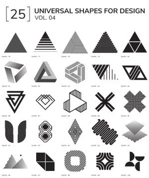 Geometric Shapes 스톡 일러스트