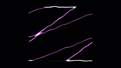 Geometric shapes with light streaks evolving in darkness during abstract di.. Video stock 342522395