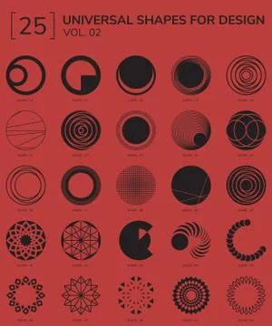 Geometric Shapes Logo Stock-Illustration