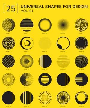 Geometric Shapes Logo Stock-Illustration