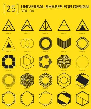 Geometric Shapes Logo Stock Illustration