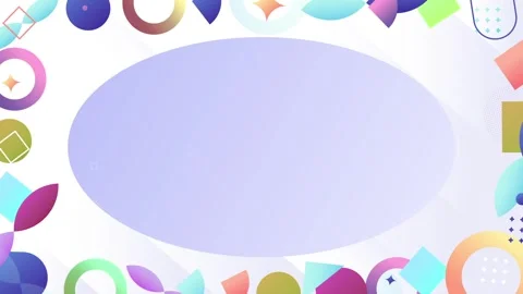 Geometric shapes loop video Stock Footage 304261105