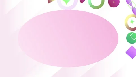 Geometric shapes loop video Stock Footage 304261152