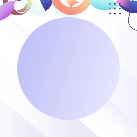 Geometric shapes loop video Stock Footage 304261227