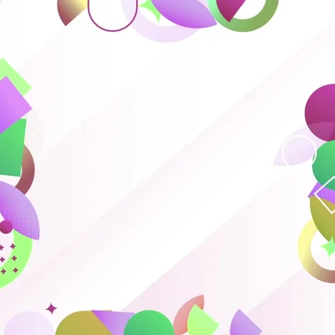 Geometric shapes loop video Stock Footage 304261250