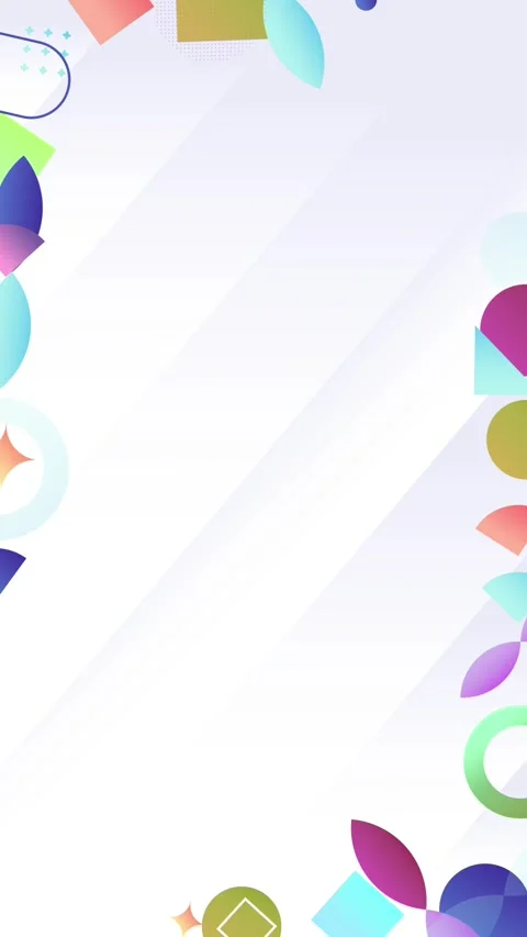 Geometric shapes loop video Stock Footage 304261334