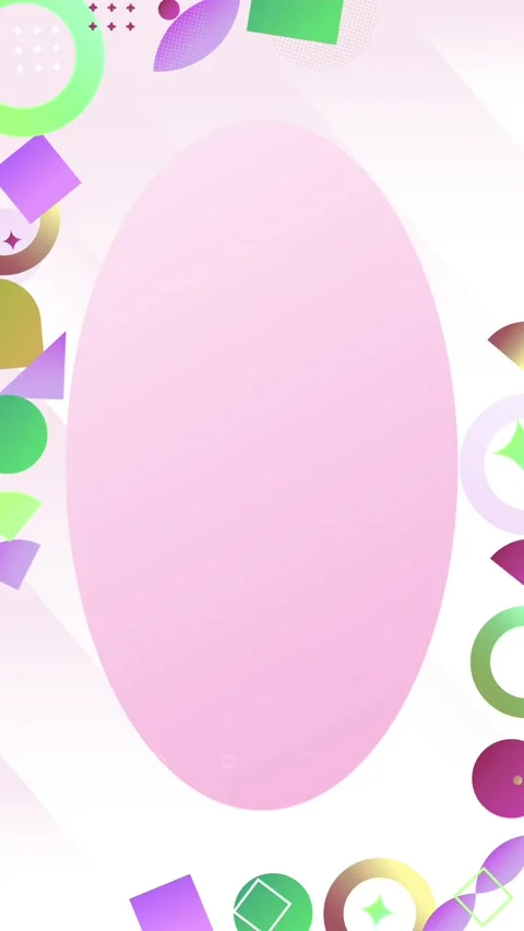 Geometric shapes loop video Stock Footage 304261366