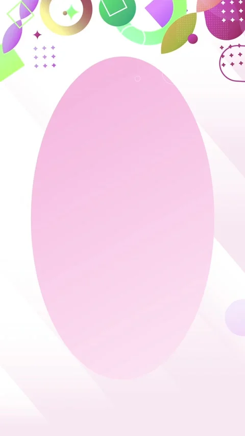 Geometric shapes loop video Stock Footage 304261378