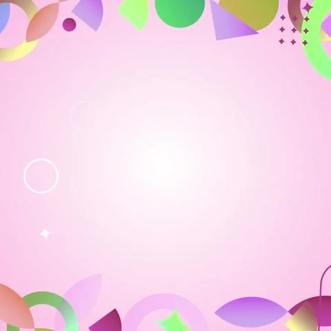 Geometric shapes loop video Stock Footage 304261593