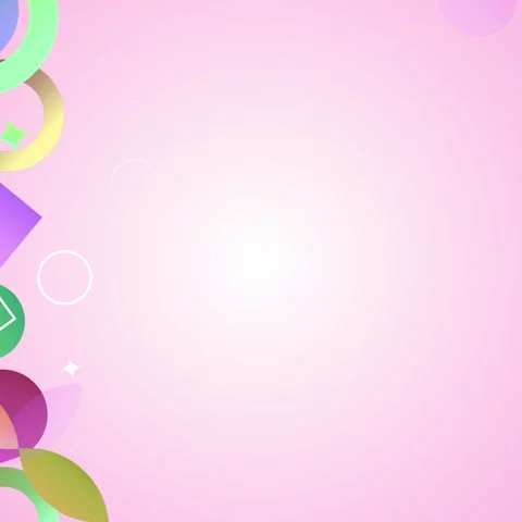 Geometric shapes loop video Stock Footage 304261617