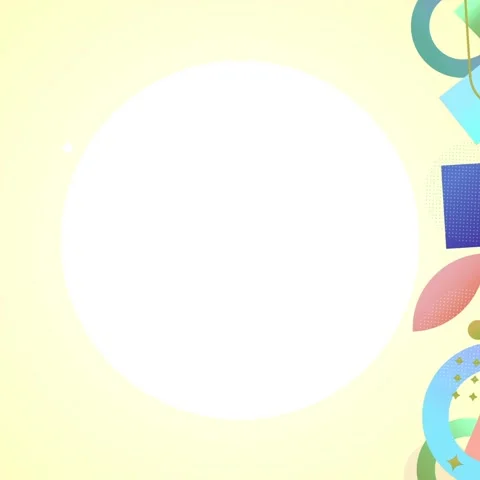 Geometric shapes loop video Stock Footage 304261658