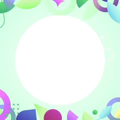 Geometric shapes loop video Stock Footage 304261666