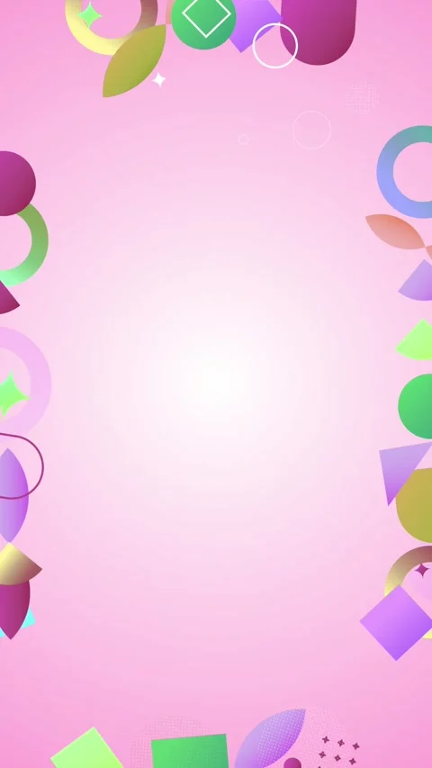 Geometric shapes loop video Stock Footage 304261753