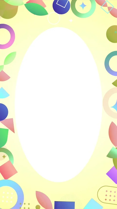 Geometric shapes loop video Stock Footage 304261771