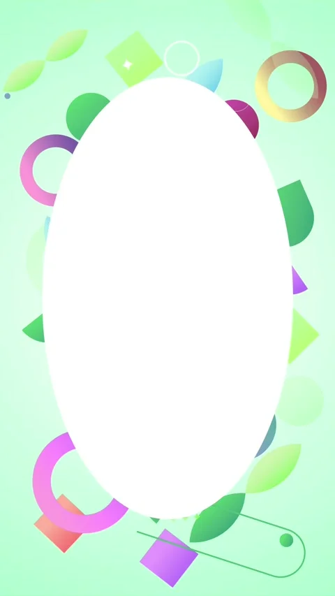 Geometric shapes loop video Stock Footage 304261852