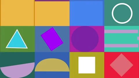 Geometric shapes motion background loop 库存影片 331124036