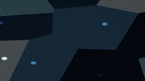 Geometric Shapes Moving in Dim Blue Lighting Stock Footage 327605832