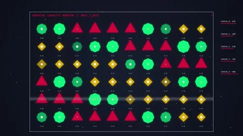 Geometric Shapes Pattern Animation: Circle, Square, Triangle, Diamond Stock Footage 348412762