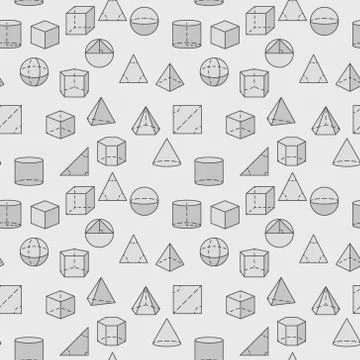 Geometric shapes pattern Stock Illustration