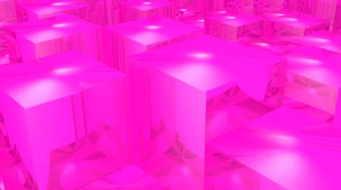 Geometric shapes in pink Video stock 8688890