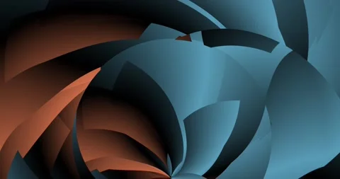 Geometric shapes rotate in space Stock Footage 142799401
