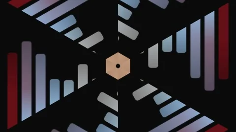 Geometric Shapes Rotating Around Central Axis. Stock Footage 329426221