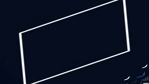 Geometric Shapes Rotating in Dark Space Stock Footage 328298723