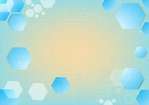 Geometric shapes of science fiction data. Abstract hi-tech background. Virtua イラスト素材