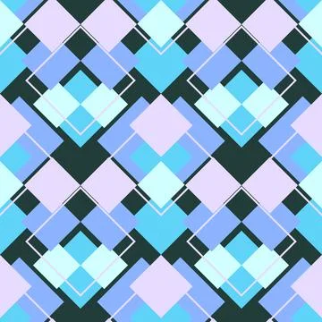 Geometric shapes seamless pattern design Stock Illustration