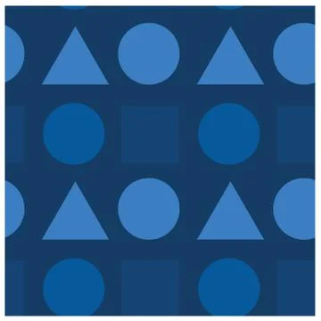 Geometric shapes seamless pattern Stock Illustration