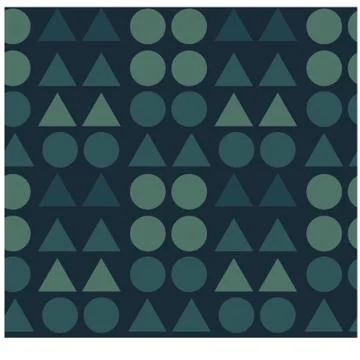 Geometric shapes seamless pattern Stock Illustration