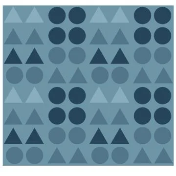 Geometric shapes seamless pattern Stock Illustration