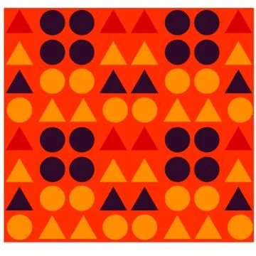 Geometric shapes seamless pattern Stock Illustration